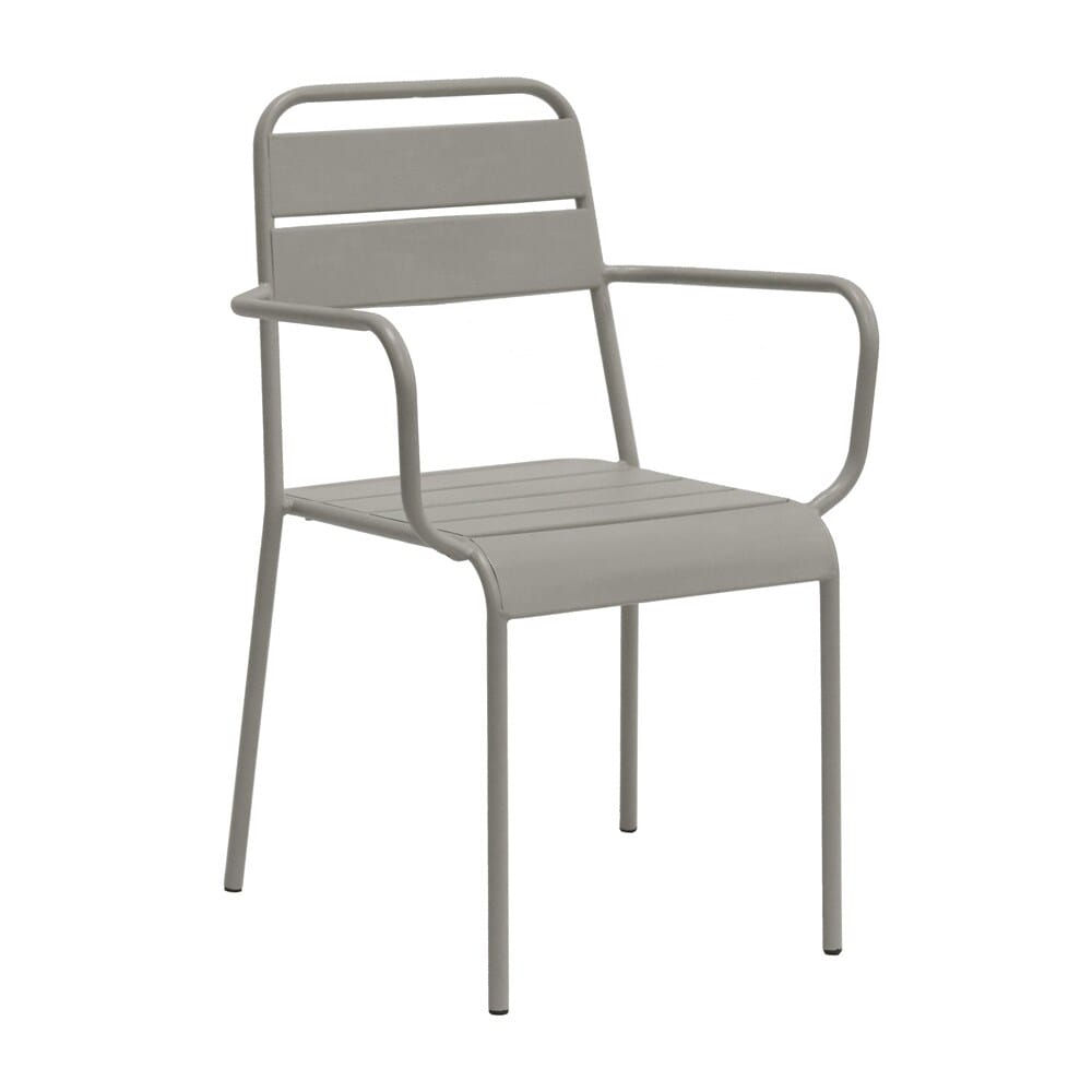 Euro Style - Rosco Stackable Outdoor Armchairs, Oyster Gray - Set of 2 - 90865-OYSGRY veiw 3