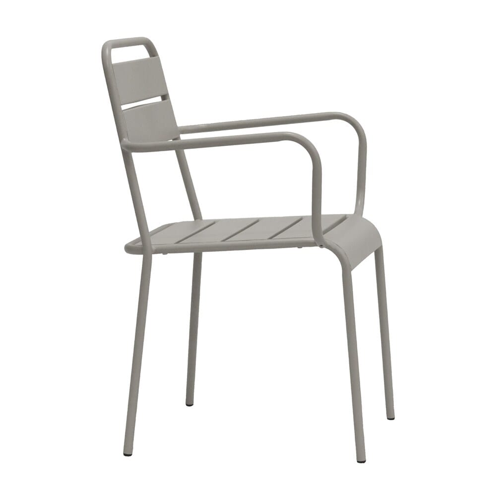 Euro Style - Rosco Stackable Outdoor Armchairs, Oyster Gray - Set of 2 - 90865-OYSGRY veiw 4