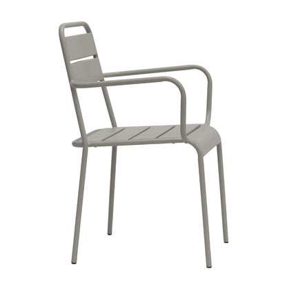 Euro Style - Rosco Stackable Outdoor Armchairs, Oyster Gray - Set of 2 - 90865-OYSGRY veiw 4