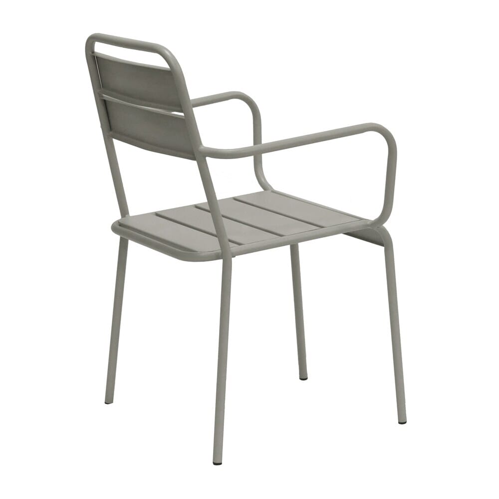 Euro Style - Rosco Stackable Outdoor Armchairs, Oyster Gray - Set of 2 - 90865-OYSGRY veiw 5