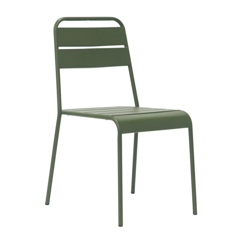 Euro Style - Rosco Stackable Outdoor Side Chairs, Dark Green - Set of 2 - 90867-DKGRN veiw 3