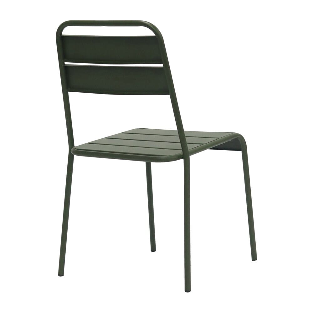 Euro Style - Rosco Stackable Outdoor Side Chairs, Dark Green - Set of 2 - 90867-DKGRN veiw 5
