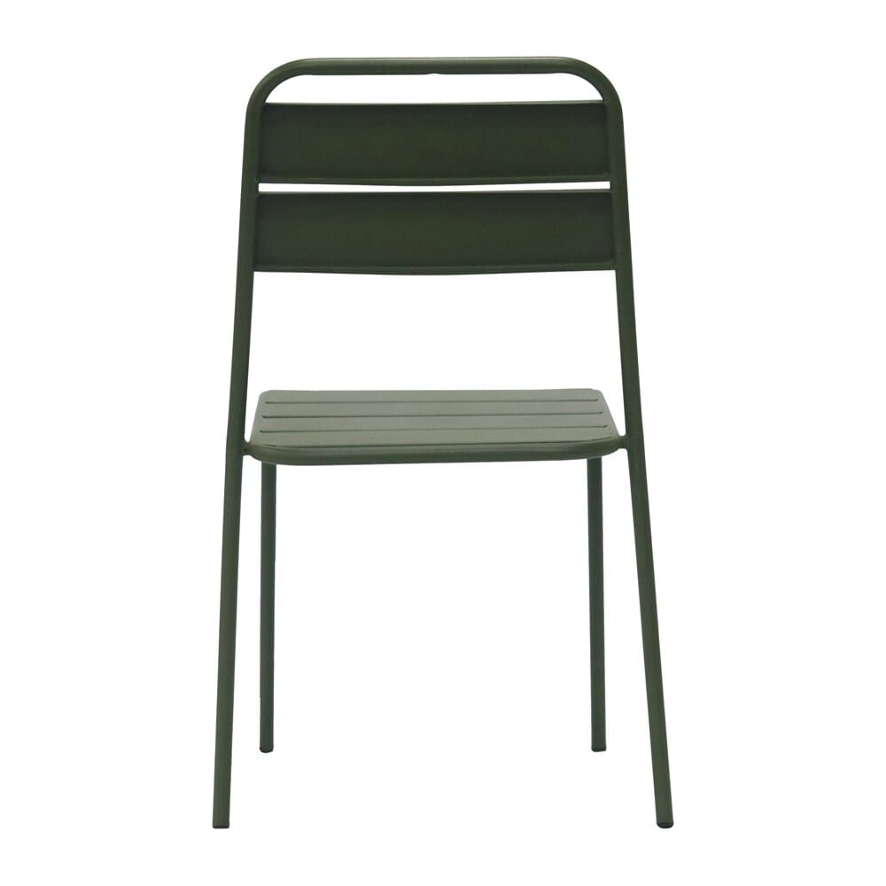 Euro Style - Rosco Stackable Outdoor Side Chairs, Dark Green - Set of 2 - 90867-DKGRN veiw 6