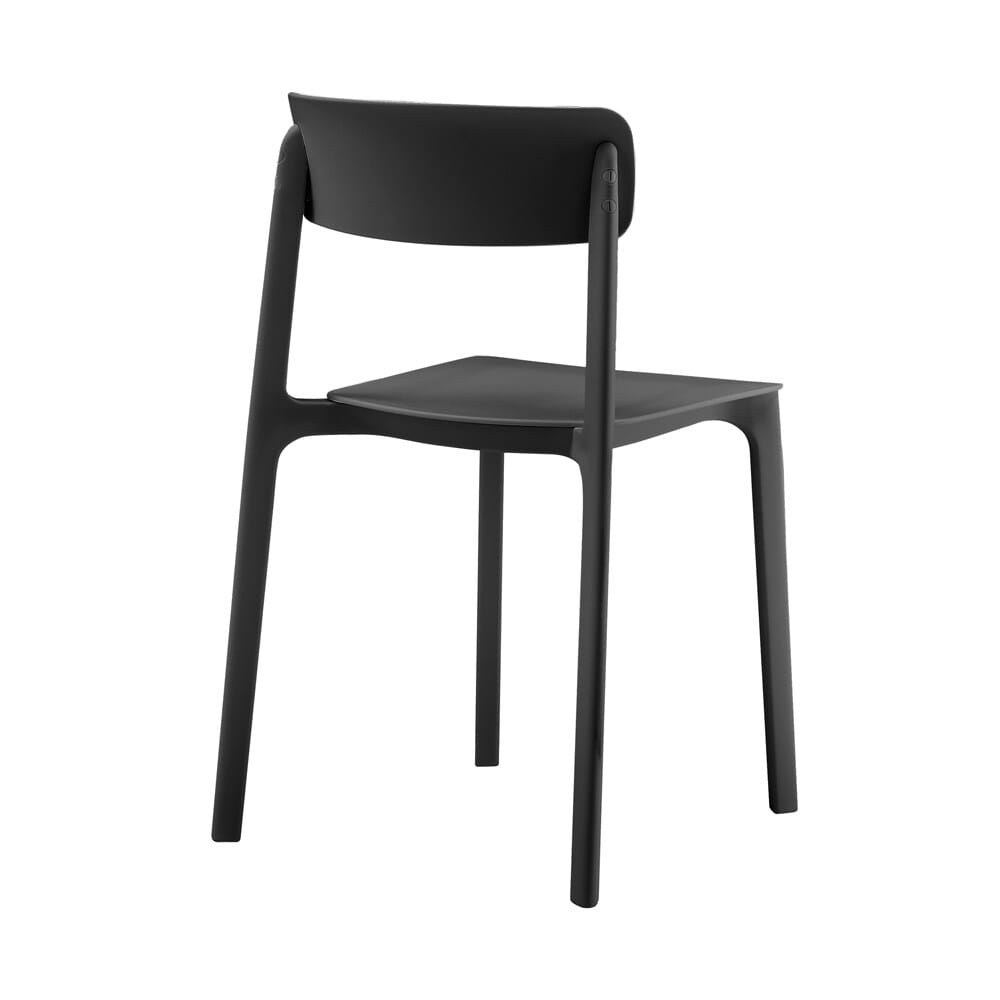 Euro Style - Tibo Stackable Outdoor Side Chairs, Black - Set of 2 - 80074-BLK veiw 5