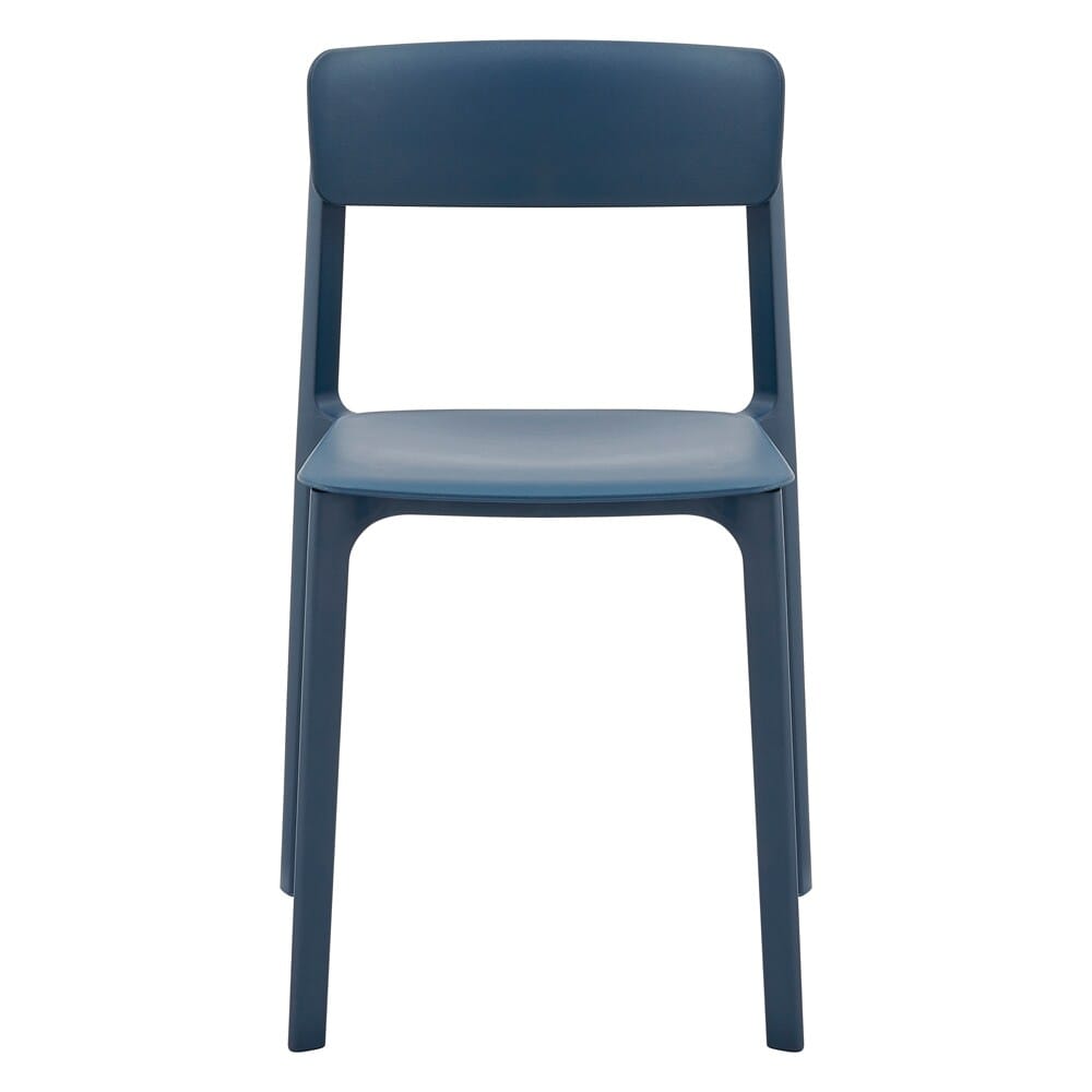Euro Style - Tibo Stackable Outdoor Side Chairs, Blue - Set of 2 - 80074-BLU veiw 2
