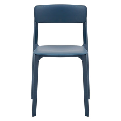 Euro Style - Tibo Stackable Outdoor Side Chairs, Blue - Set of 2 - 80074-BLU veiw 2