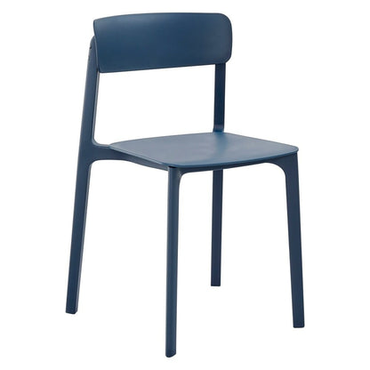 Euro Style - Tibo Stackable Outdoor Side Chairs, Blue - Set of 2 - 80074-BLU veiw 3