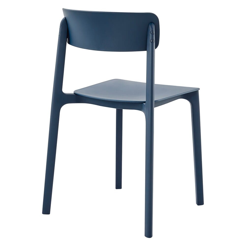 Euro Style - Tibo Stackable Outdoor Side Chairs, Blue - Set of 2 - 80074-BLU veiw 5