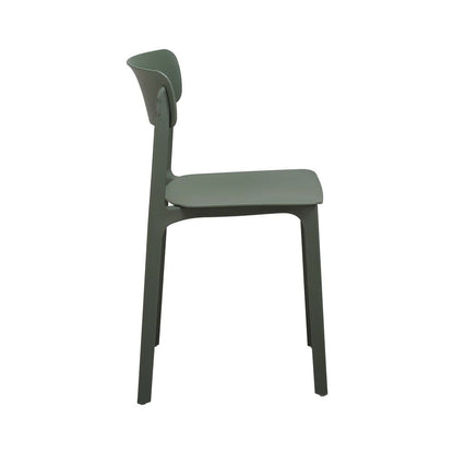 Euro Style - Tibo Stackable Outdoor Side Chairs, Green - Set of 2 - 80074-GRN veiw 4