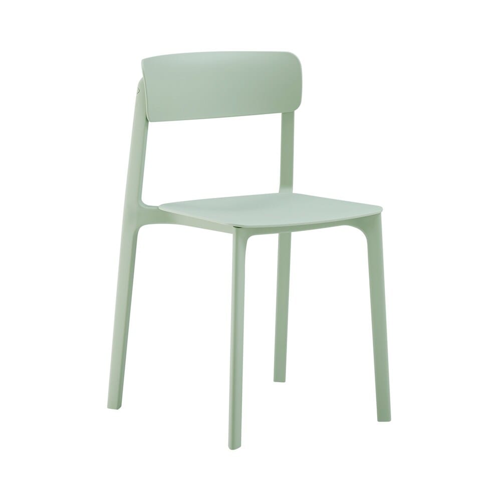 Euro Style - Tibo Stackable Outdoor Side Chairs, Mint - Set of 2 - 80074-MNT veiw 3