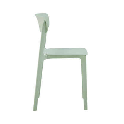 Euro Style - Tibo Stackable Outdoor Side Chairs, Mint - Set of 2 - 80074-MNT veiw 4
