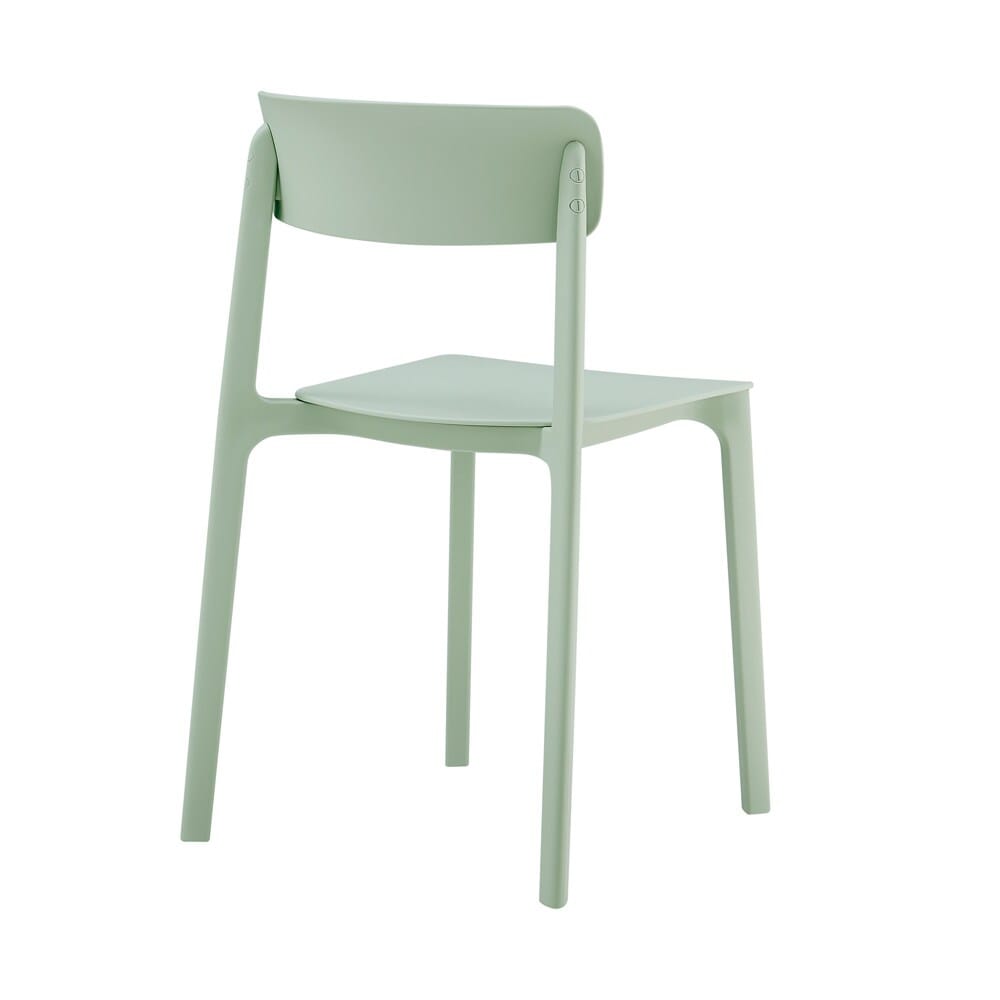 Euro Style - Tibo Stackable Outdoor Side Chairs, Mint - Set of 2 - 80074-MNT veiw 5