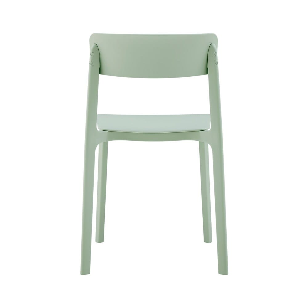 Euro Style - Tibo Stackable Outdoor Side Chairs, Mint - Set of 2 - 80074-MNT veiw 6