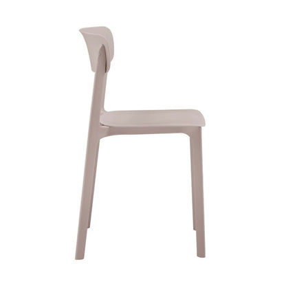 Euro Style - Tibo Stackable Outdoor Side Chairs, Taupe - Set of 2 - 80074-TPE veiw 4