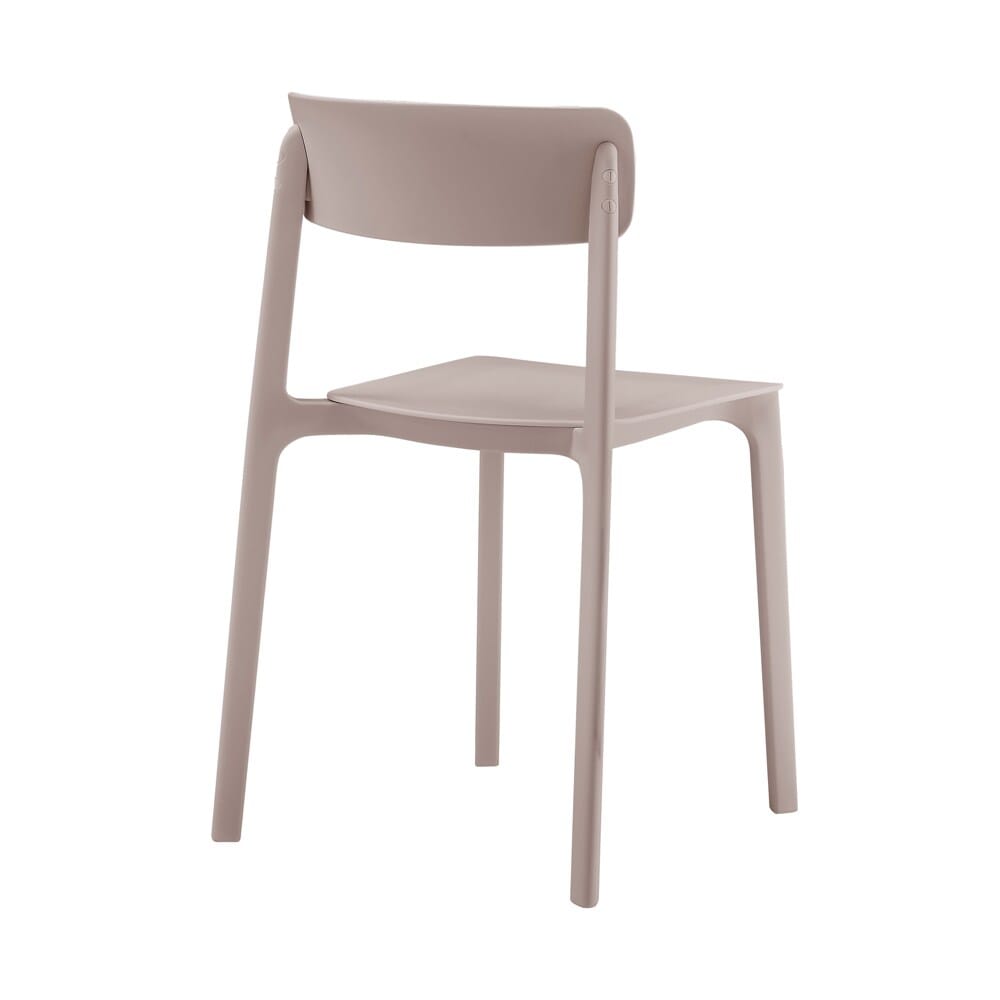 Euro Style - Tibo Stackable Outdoor Side Chairs, Taupe - Set of 2 - 80074-TPE veiw 5