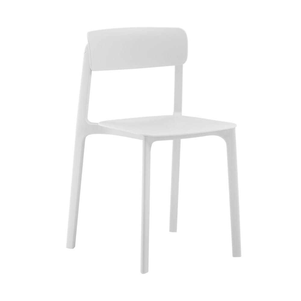 Euro Style - Tibo Stackable Outdoor Side Chairs, White - Set of 2 - 80074-WHT veiw 3