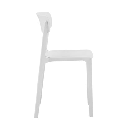 Euro Style - Tibo Stackable Outdoor Side Chairs, White - Set of 2 - 80074-WHT veiw 4