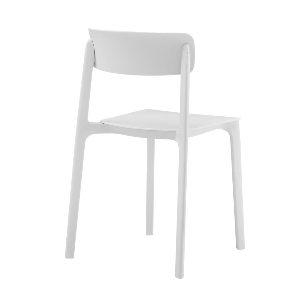 Euro Style - Tibo Stackable Outdoor Side Chairs, White - Set of 2 - 80074-WHT veiw 5
