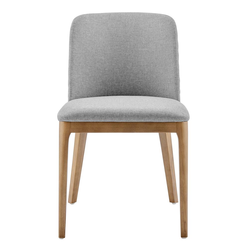 Euro Style - Tilde Fabric Side Chairs, Light Gray/Walnut - Set of 2 - 30936-LTGRY veiw 2