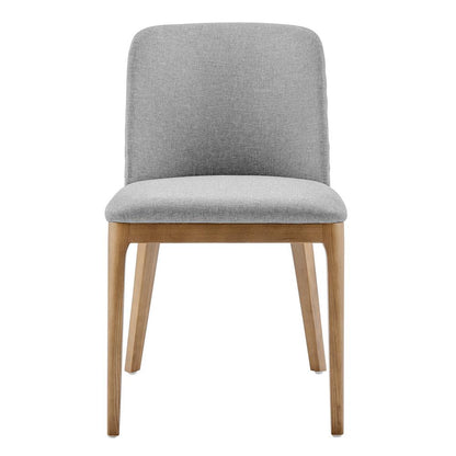 Euro Style - Tilde Fabric Side Chairs, Light Gray/Walnut - Set of 2 - 30936-LTGRY veiw 2