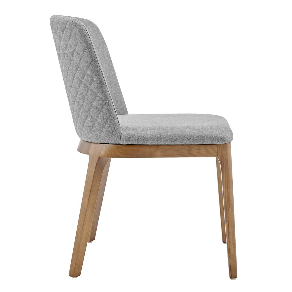Euro Style - Tilde Fabric Side Chairs, Light Gray/Walnut - Set of 2 - 30936-LTGRY veiw 4