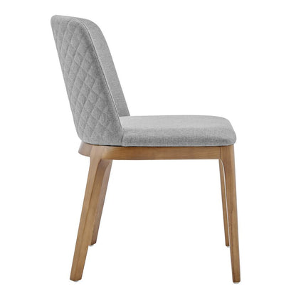 Euro Style - Tilde Fabric Side Chairs, Light Gray/Walnut - Set of 2 - 30936-LTGRY veiw 4
