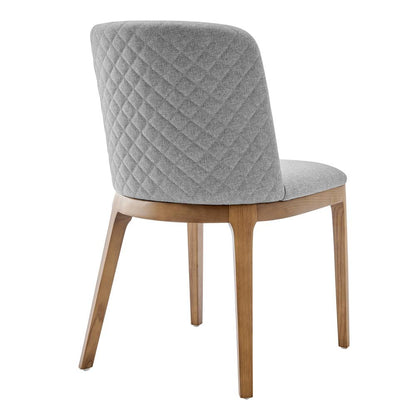 Euro Style - Tilde Fabric Side Chairs, Light Gray/Walnut - Set of 2 - 30936-LTGRY veiw 5