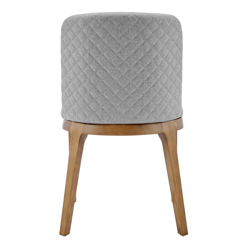Euro Style - Tilde Fabric Side Chairs, Light Gray/Walnut - Set of 2 - 30936-LTGRY veiw 6