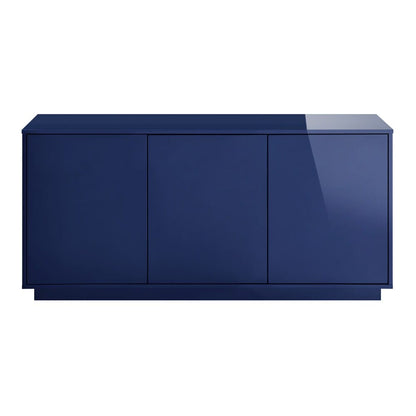 Euro Style - Tresero 65inW Sideboard, High Gloss Deep Blue - 90644-BLU veiw 1
