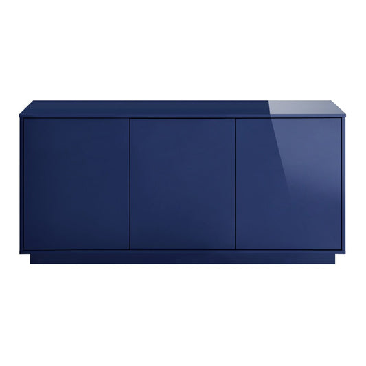 Euro Style - Tresero 65inW Sideboard, High Gloss Deep Blue - 90644-BLU veiw 1