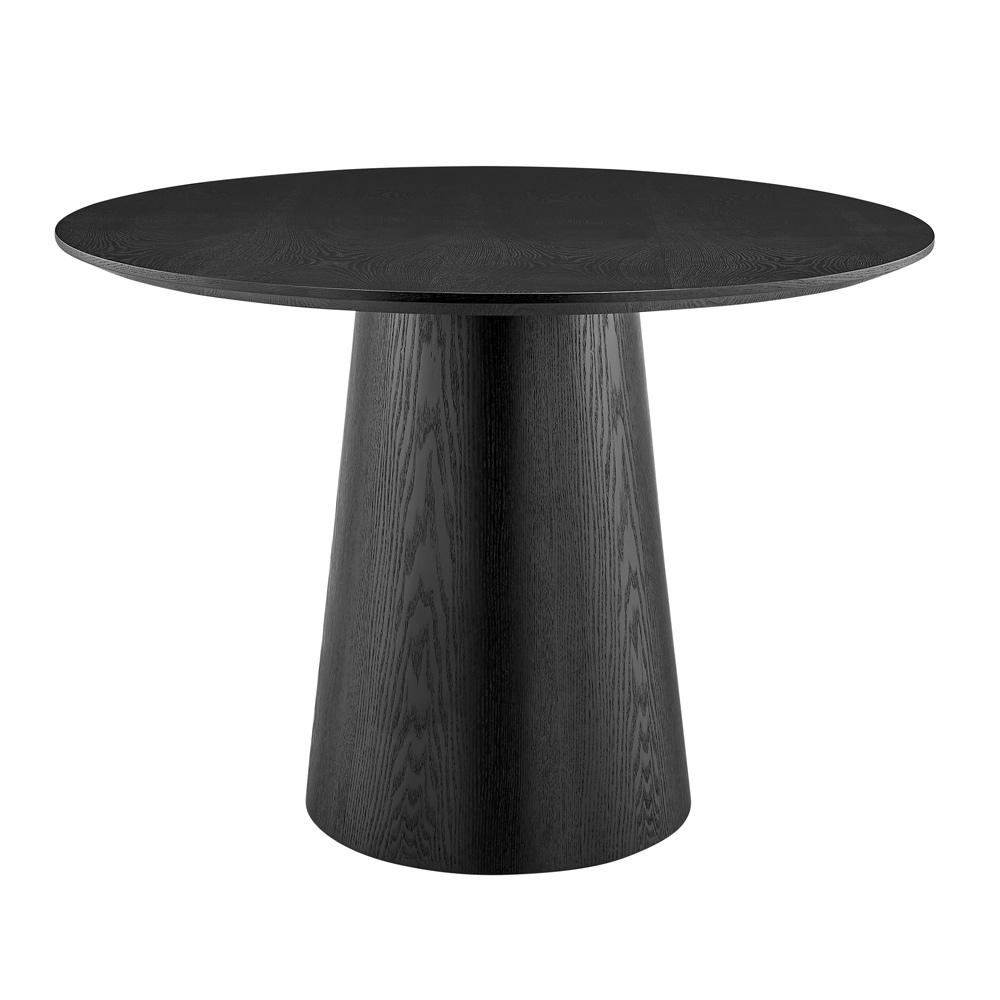 Euro Style - Wesley 53inW Round Dining Table, Matte Black - 38656BLK-KIT veiw 3