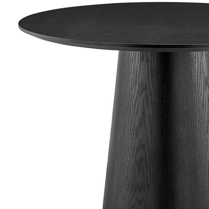 Euro Style - Wesley 53inW Round Dining Table, Matte Black - 38656BLK-KIT veiw 4