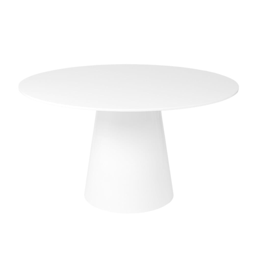 Euro Style - Wesley 53inW Round Dining Table, Matte White - 38656WHT-KIT veiw 2