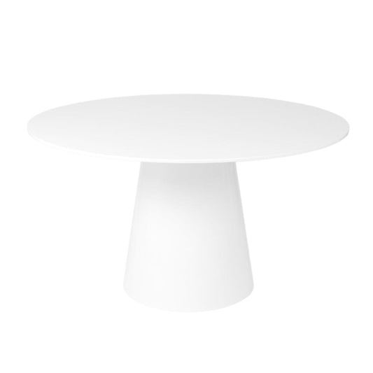 Euro Style - Wesley 53inW Round Dining Table, Matte White - 38656WHT-KIT veiw 2
