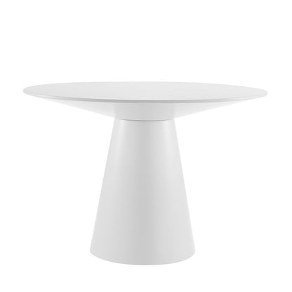 Euro Style - Wesley 44inW Round Dining Table, Matte White - 39063WHT-KIT veiw 1