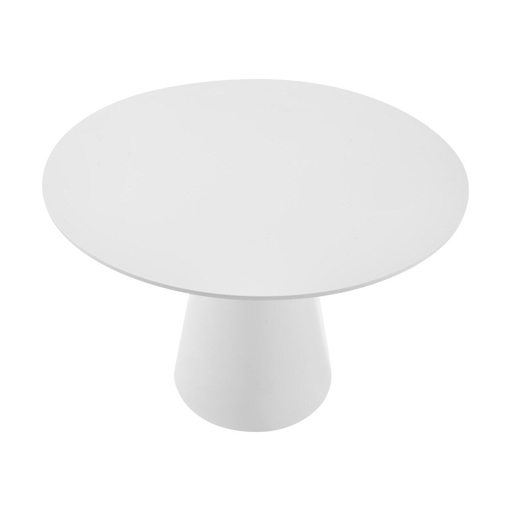 Euro Style - Wesley 44inW Round Dining Table, Matte White - 39063WHT-KIT veiw 2