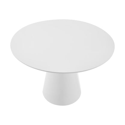 Euro Style - Wesley 44inW Round Dining Table, Matte White - 39063WHT-KIT veiw 2