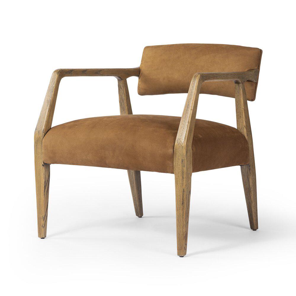 Four Hands - Abbott - Tyler Armchair - Nubuck Cognac - 105581-017 veiw 1