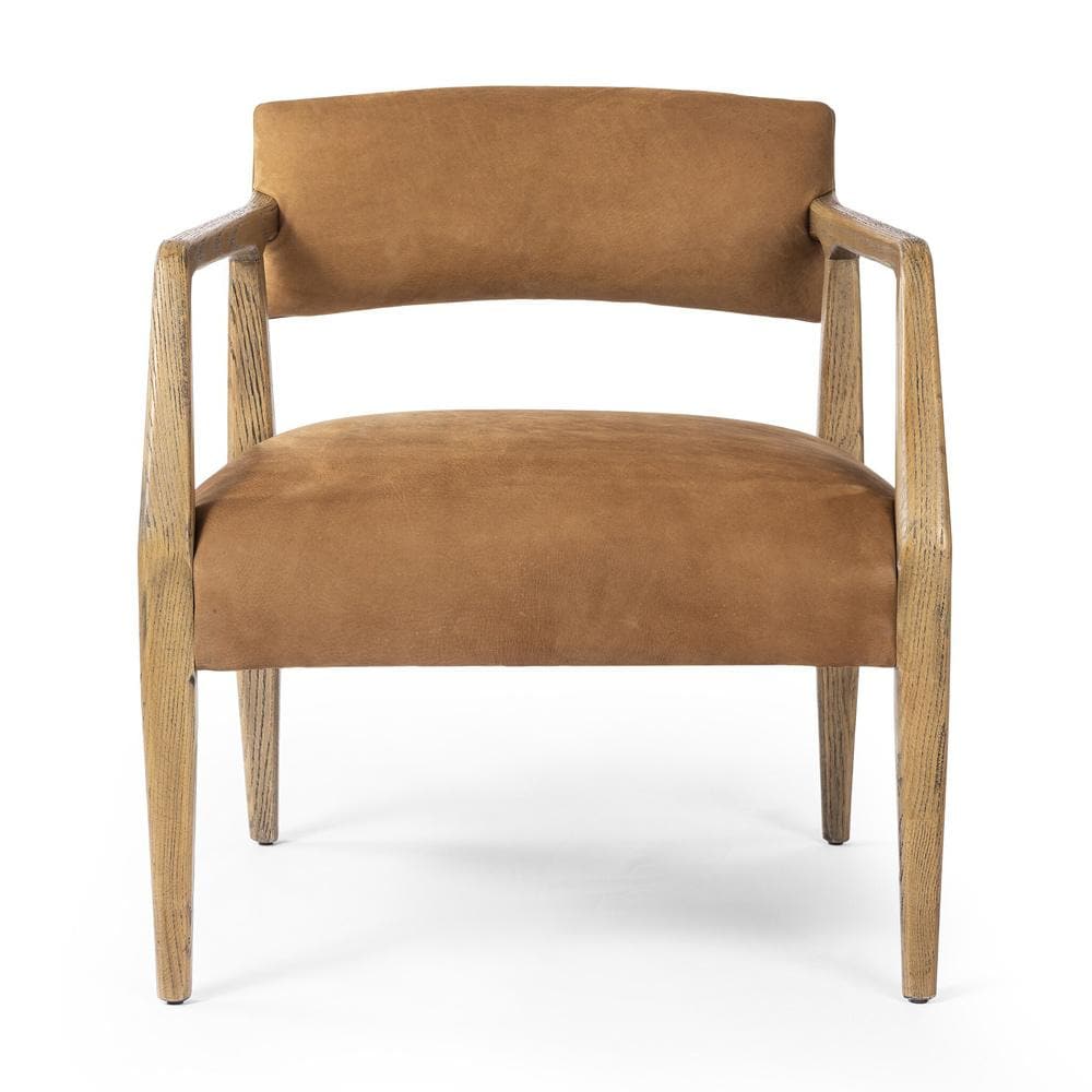 Four Hands - Abbott - Tyler Armchair - Nubuck Cognac - 105581-017 veiw 2