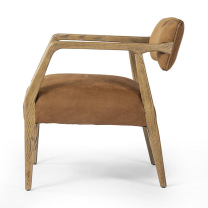 Four Hands - Abbott - Tyler Armchair - Nubuck Cognac - 105581-017 veiw 3