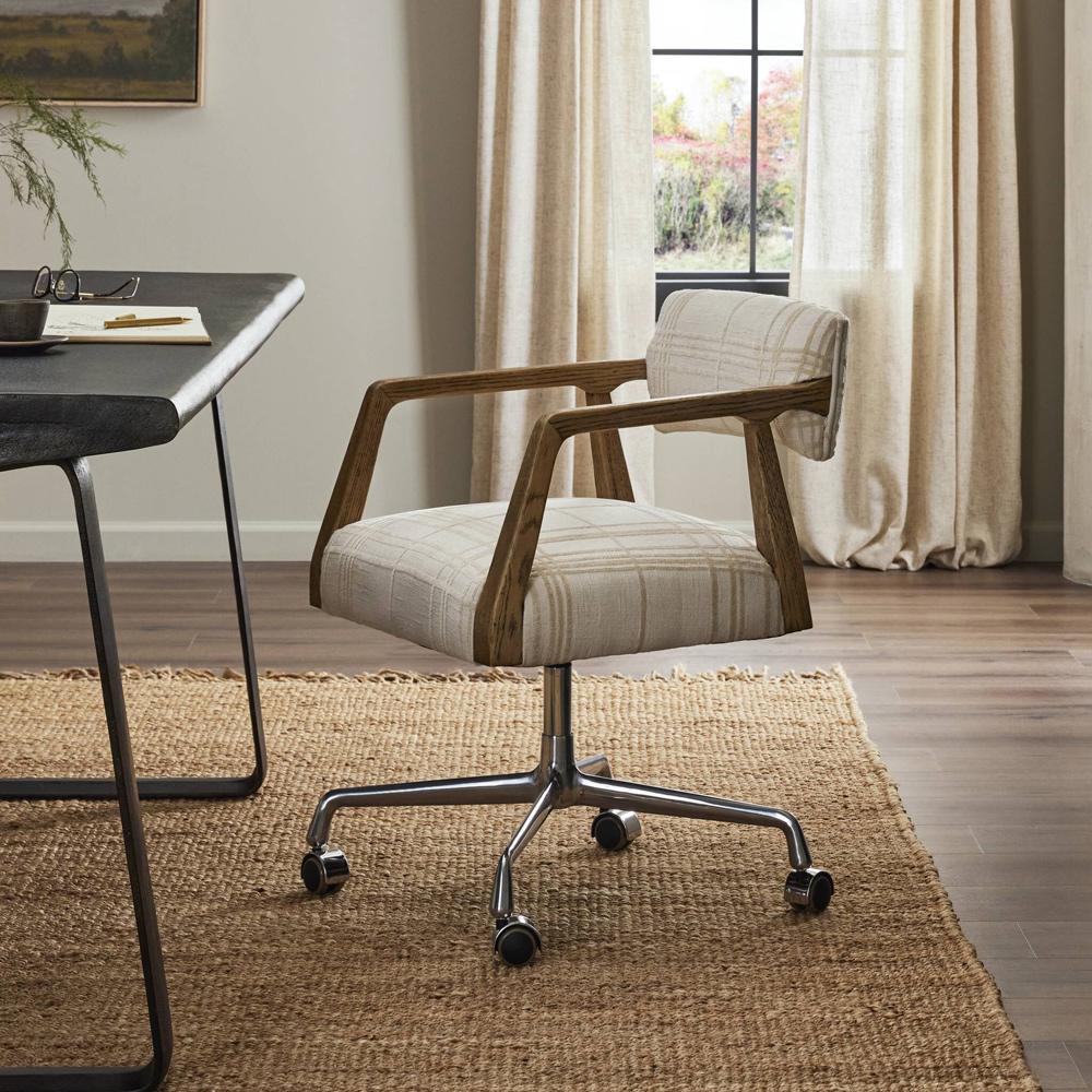 Four Hands - Abbott - Tyler Desk Chair - Sheffield Ivory - 105588-015 veiw 4