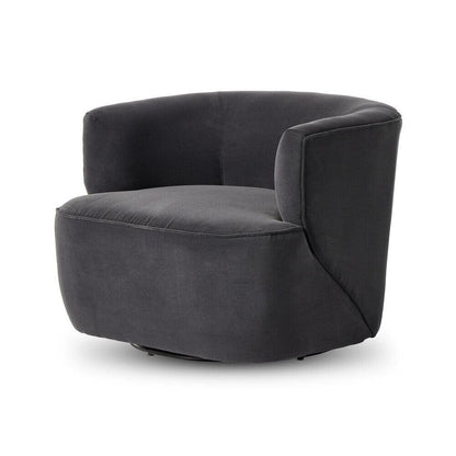 Four Hands - Atelier - Mila Swivel Chair - Henry Charcoal - 107195-011 veiw 1