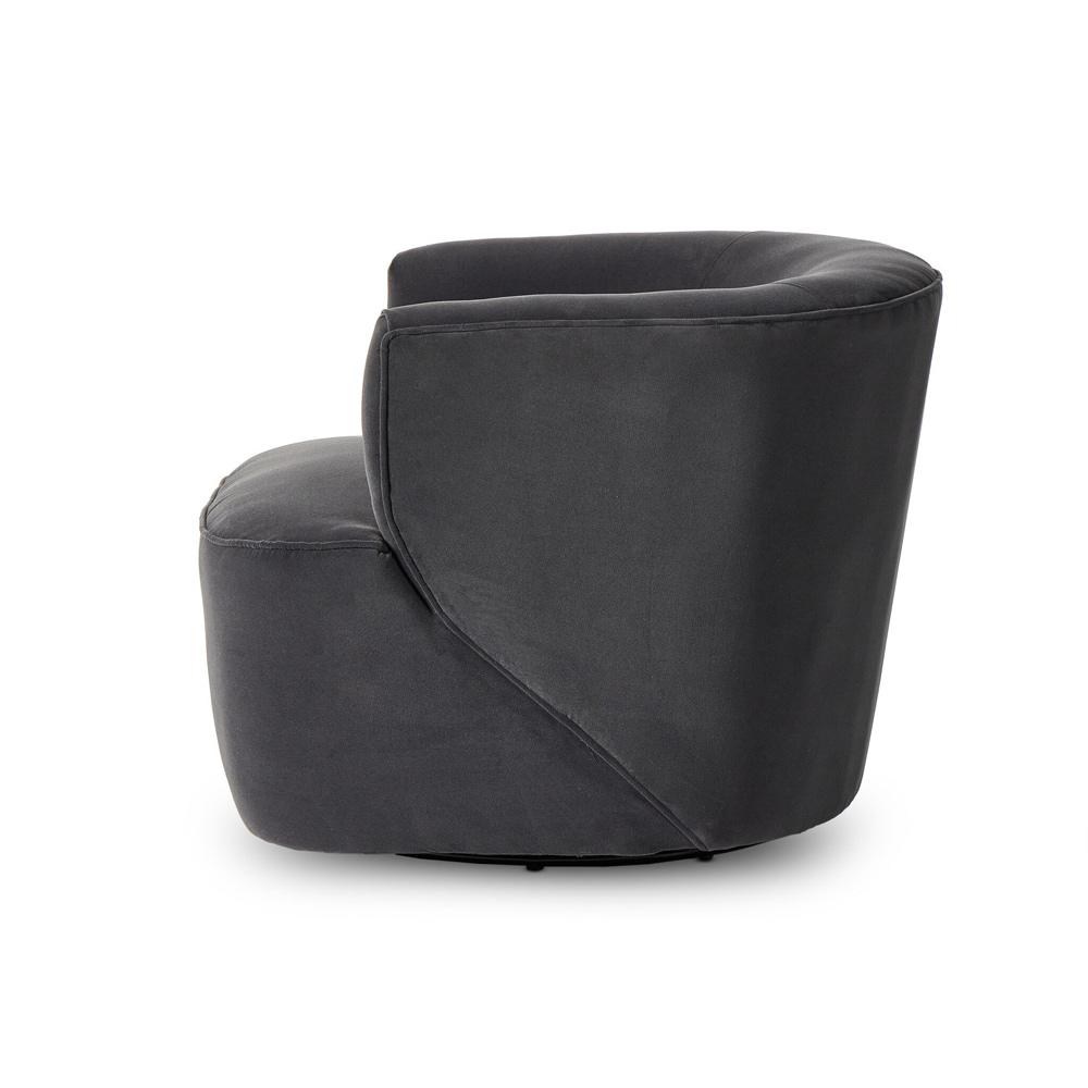 Four Hands - Atelier - Mila Swivel Chair - Henry Charcoal - 107195-011 veiw 3