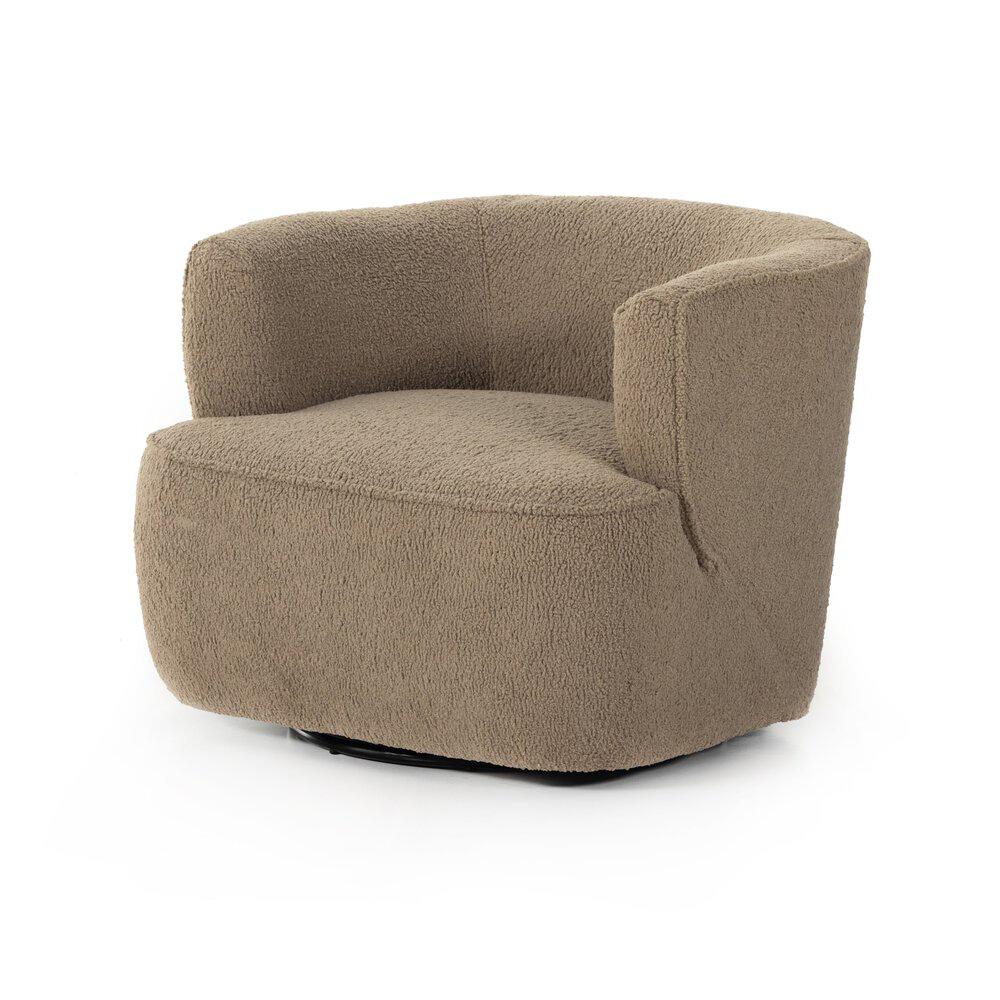 Four Hands - Atelier - Mila Swivel Chair - Sheepskin Camel - 107195-014 veiw 1