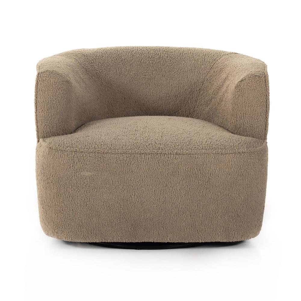 Four Hands - Atelier - Mila Swivel Chair - Sheepskin Camel - 107195-014 veiw 2