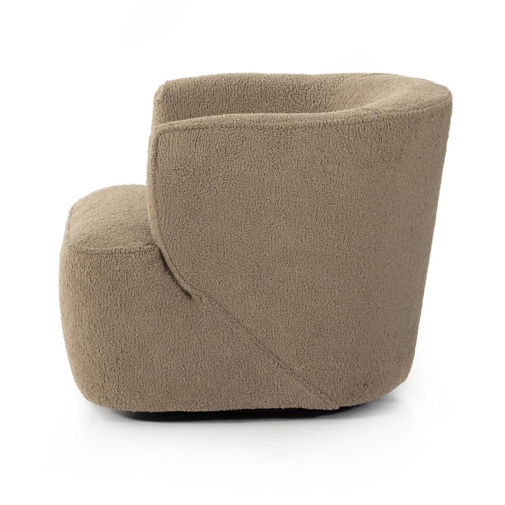 Four Hands - Atelier - Mila Swivel Chair - Sheepskin Camel - 107195-014 veiw 3