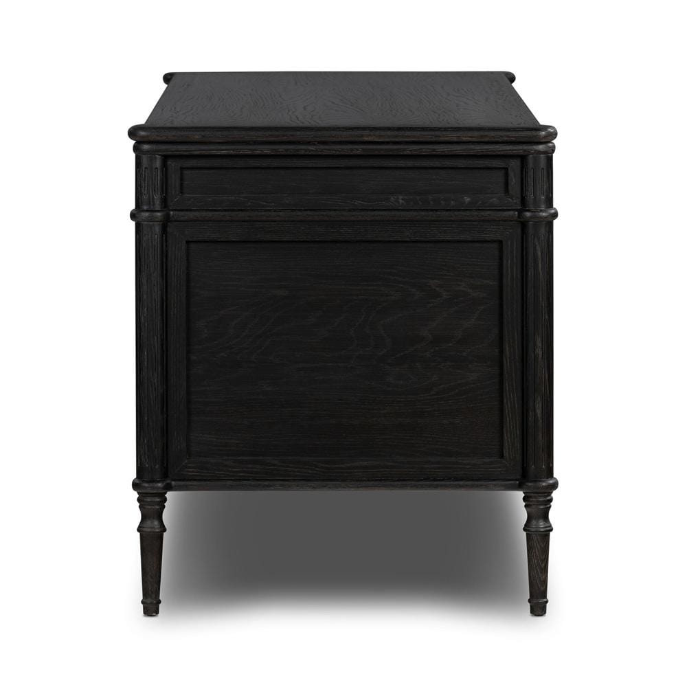 Four Hands - Collins - Toulouse Executive Desk - Distressed Black - 231890-002 veiw 3