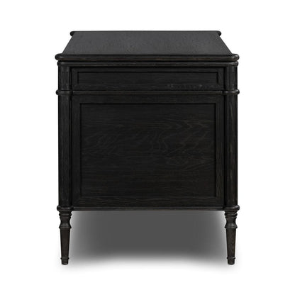 Four Hands - Collins - Toulouse Executive Desk - Distressed Black - 231890-002 veiw 3