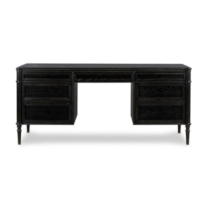 Four Hands - Collins - Toulouse Executive Desk - Distressed Black - 231890-002 veiw 5