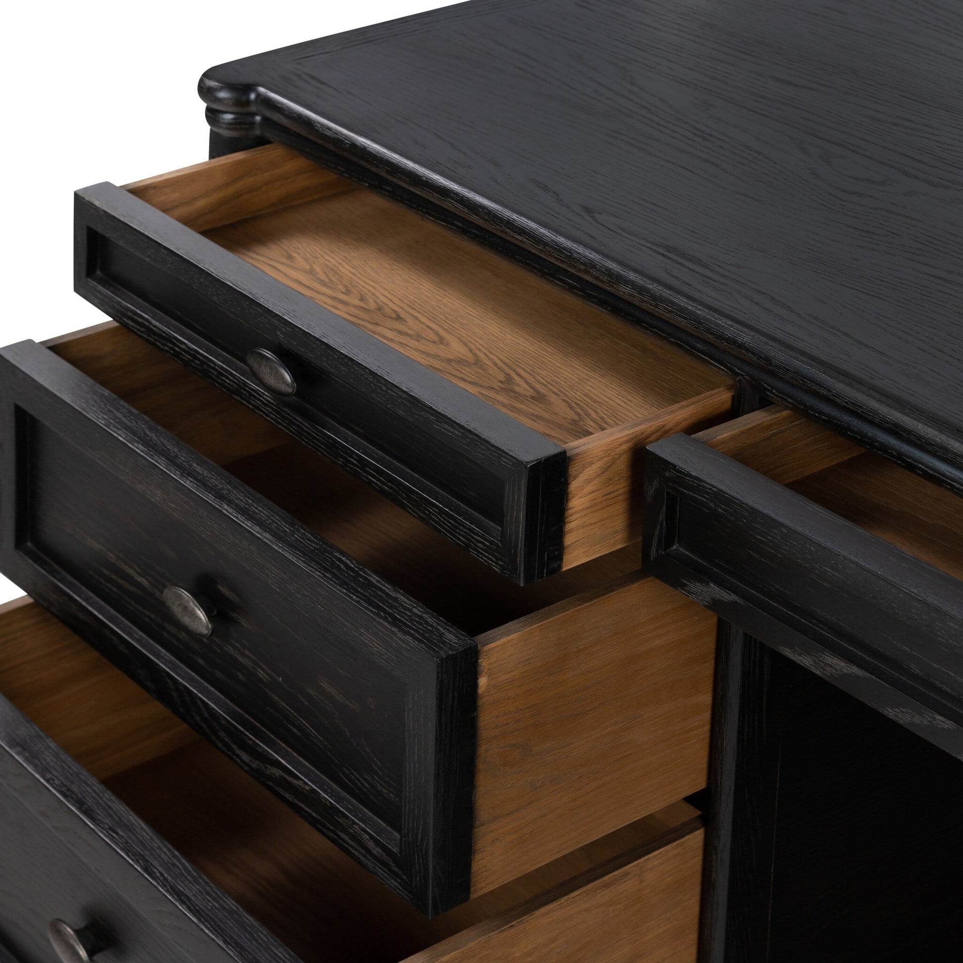 Four Hands - Collins - Toulouse Executive Desk - Distressed Black - 231890-002 view 9